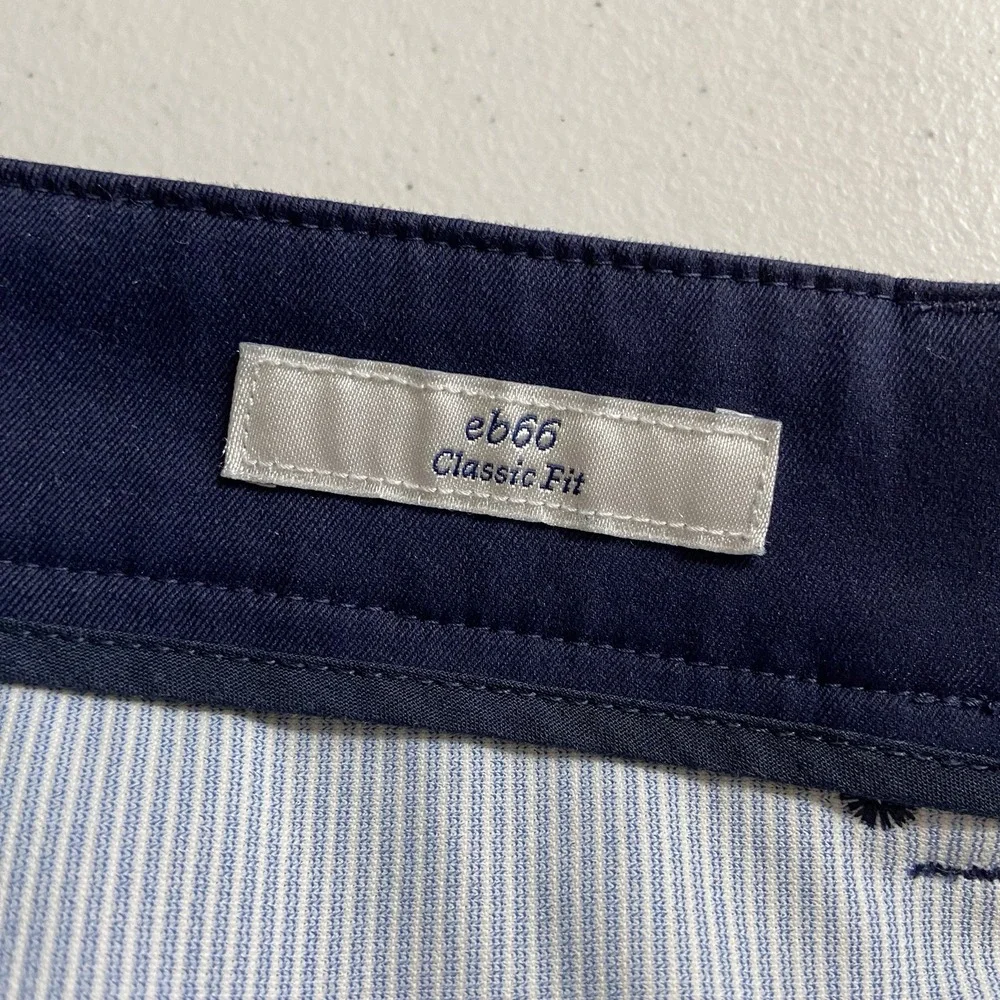 Peter Millar Pants Mens 34x32 Chino EB66 Classic Tapered Fit 5-Pocket Golf Blue